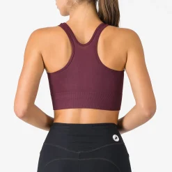 Reggiseno Castelli Comfort Travel Crop Top - Bordeaux