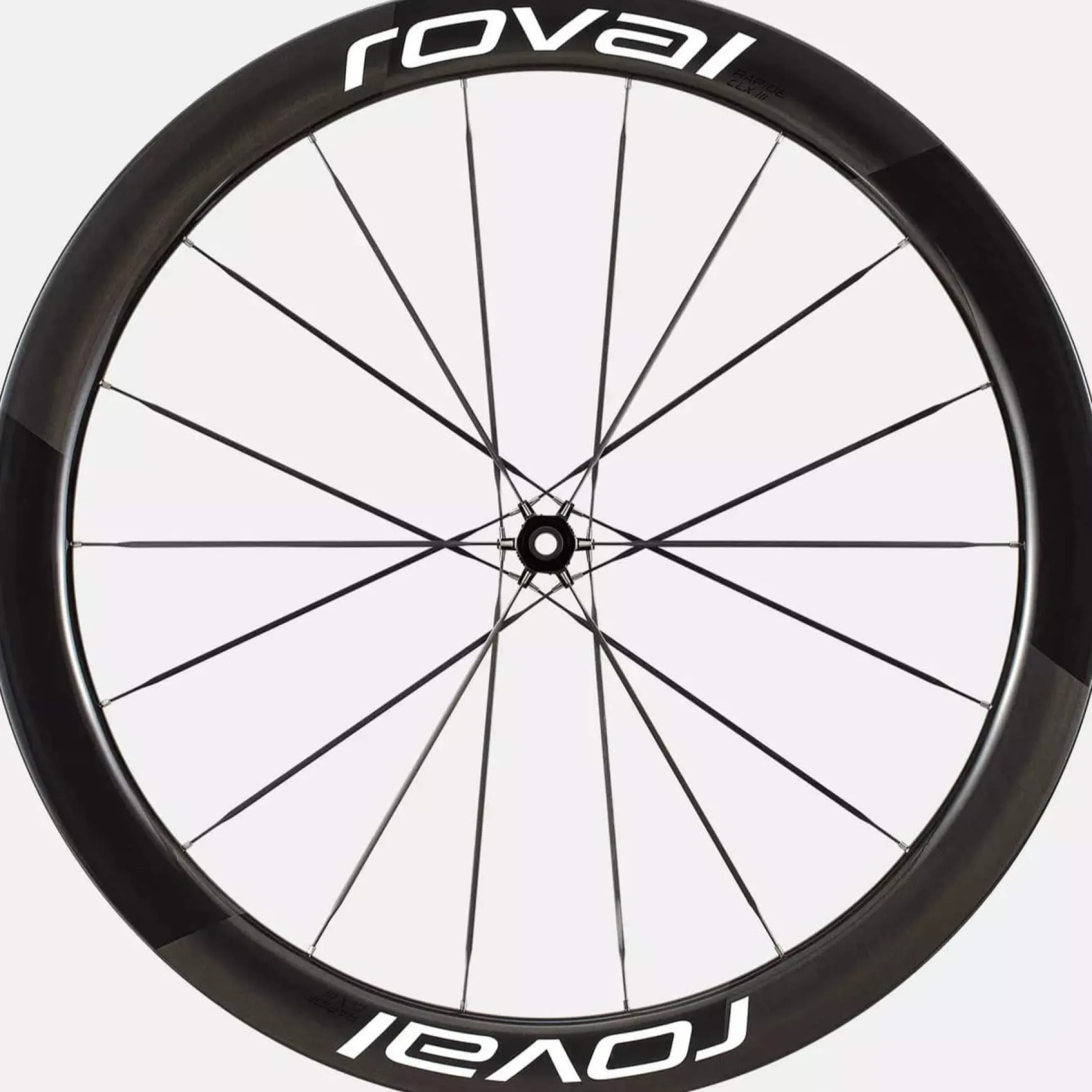 Ruota anteriore Roval Rapide CLX 3 Disc - Nero bianco