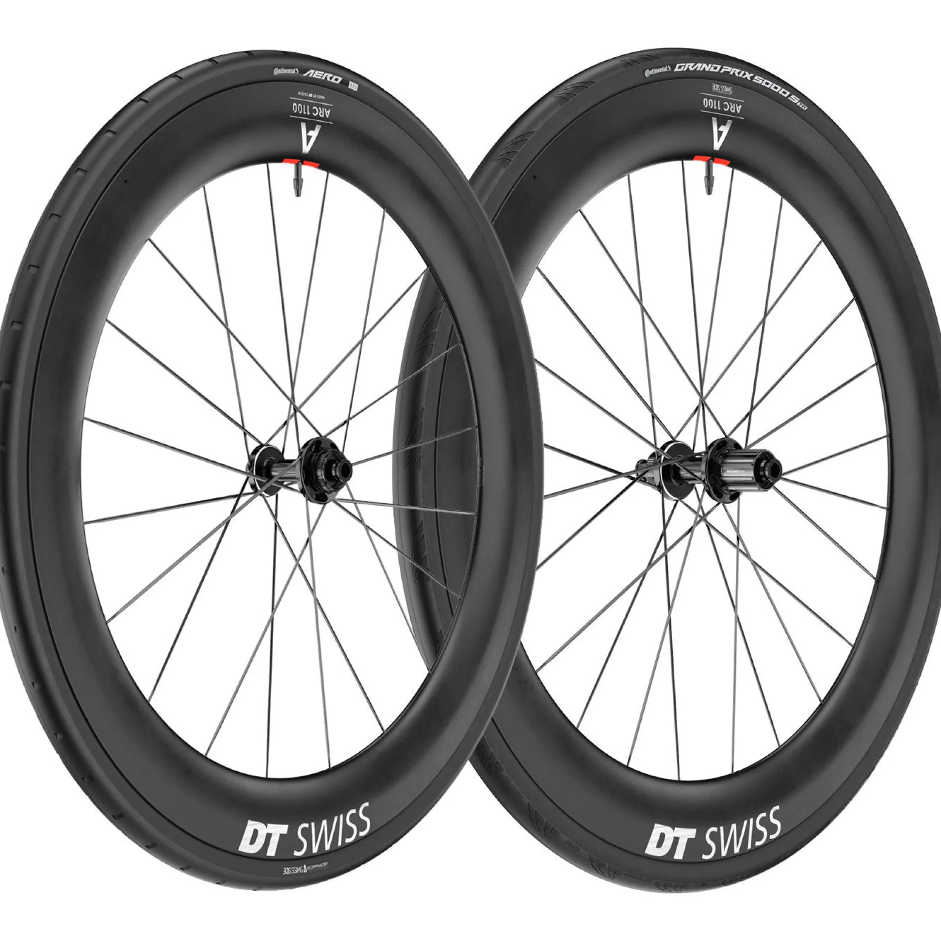 Ruote Dt Swiss ARC 1100 DI CL 65 WTS - Nero