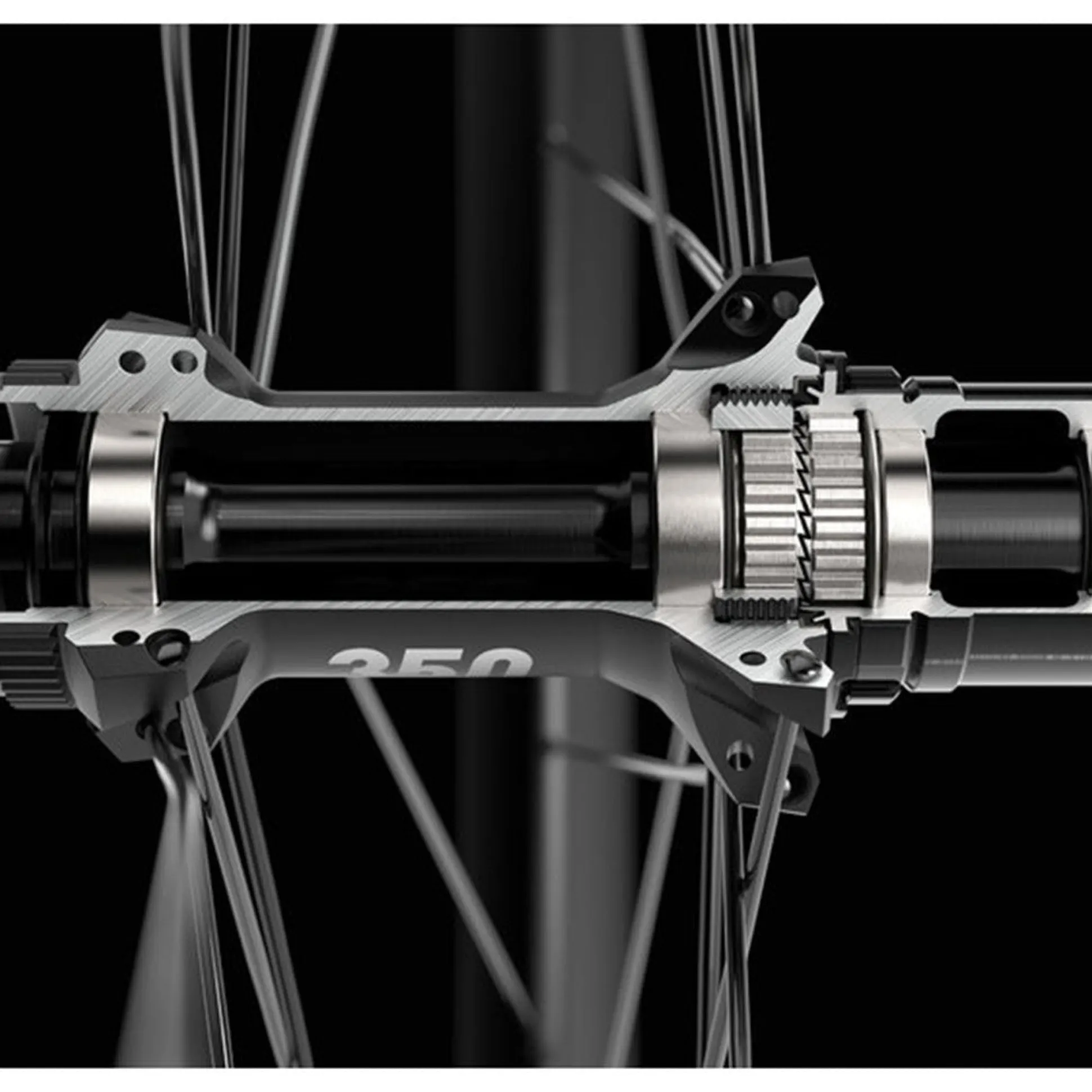 Ruote Dt Swiss ARC 1600 Spline DB 50 - Nero