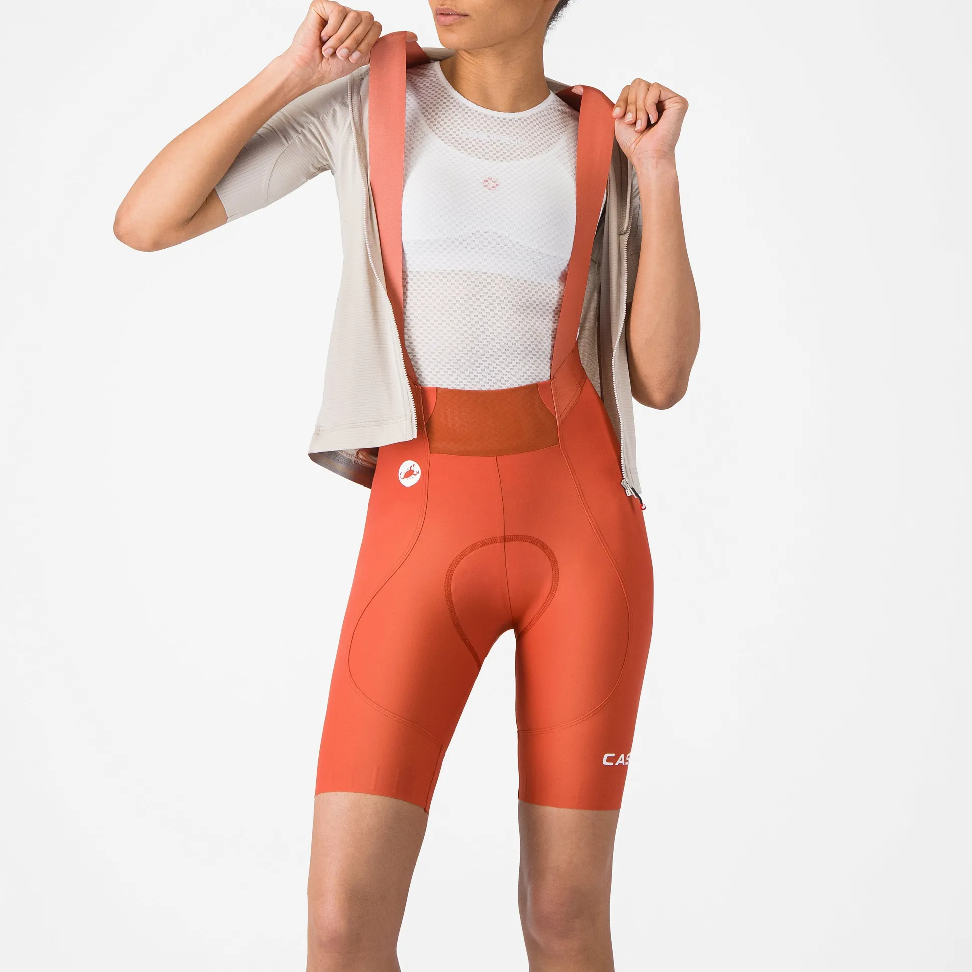 Salopette donna Castelli Espresso 2 DT - Arancio