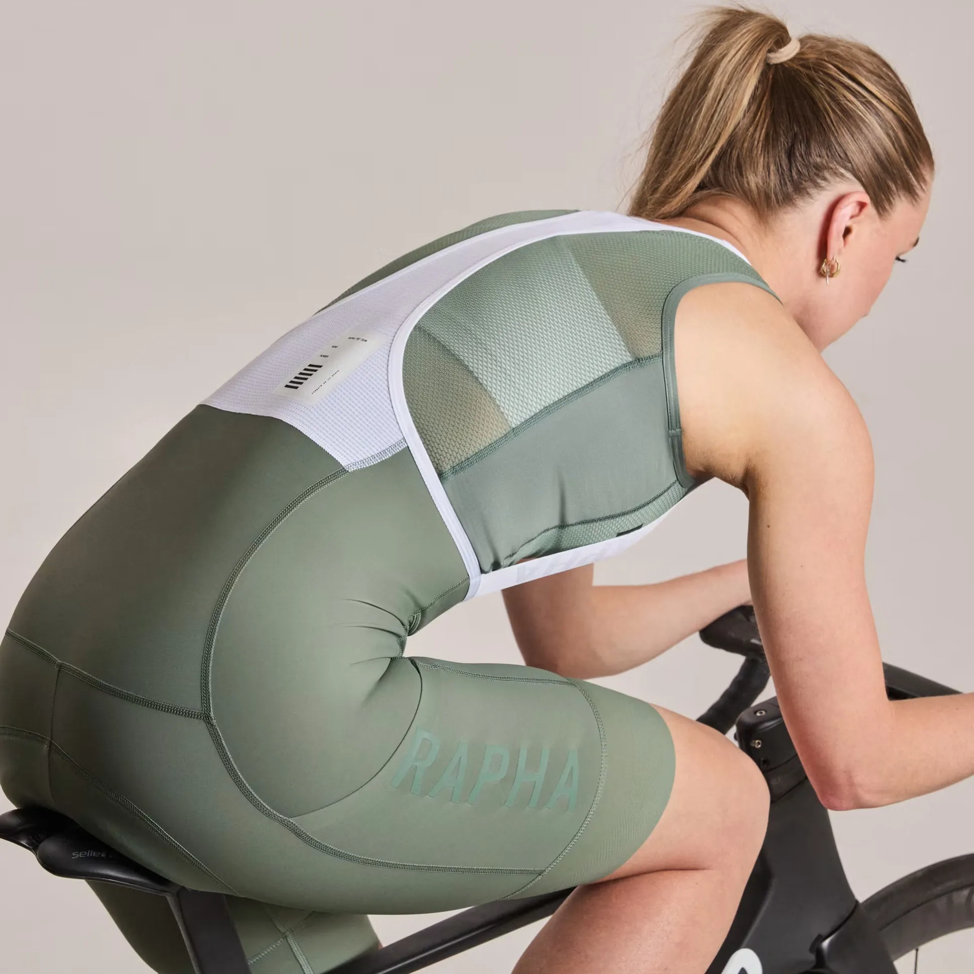 Salopette donna Rapha Pro Team Cargo - Verde