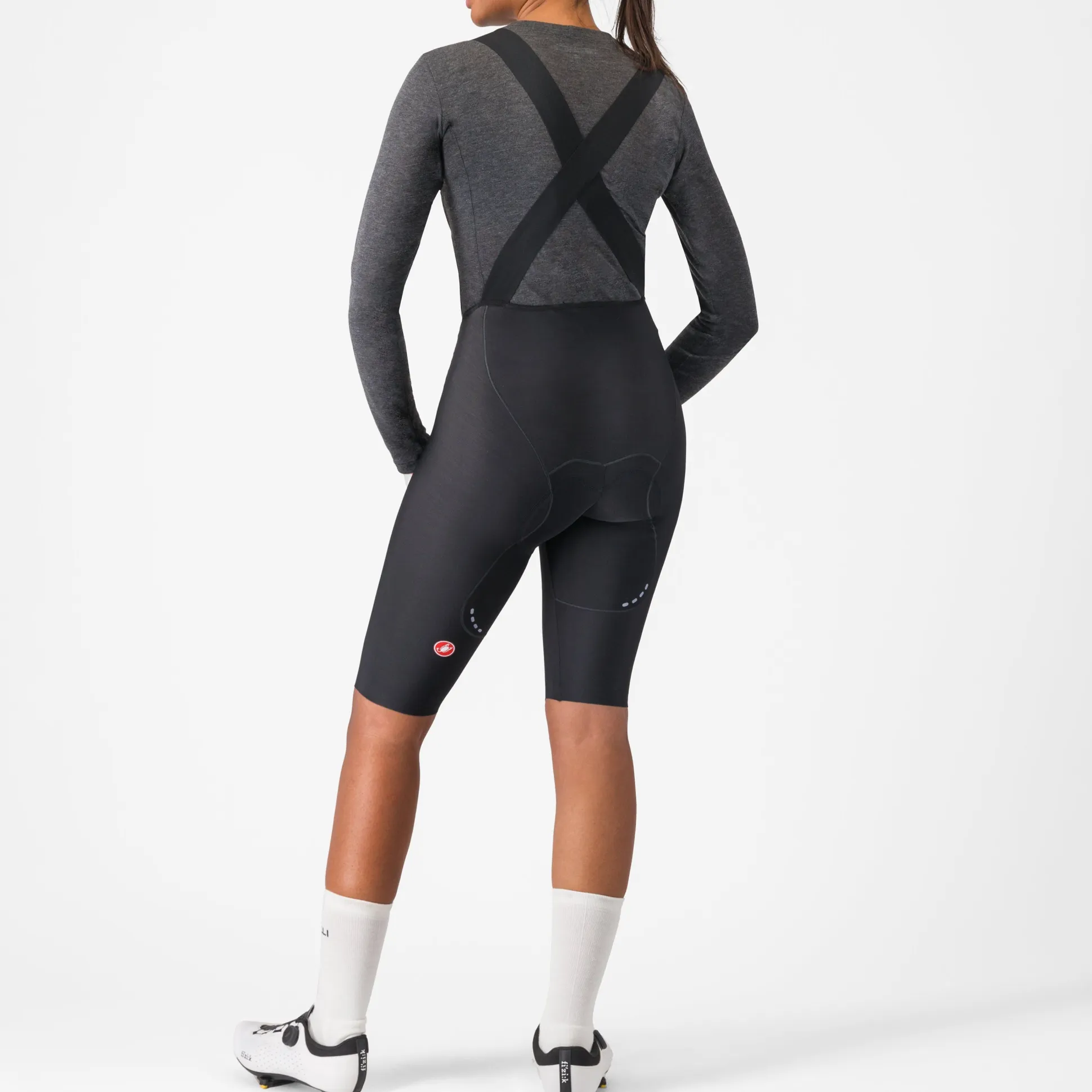 Salopette termica donna Castelli Omloop DT - Nero