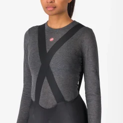 Salopette termica donna Castelli Omloop DT - Nero