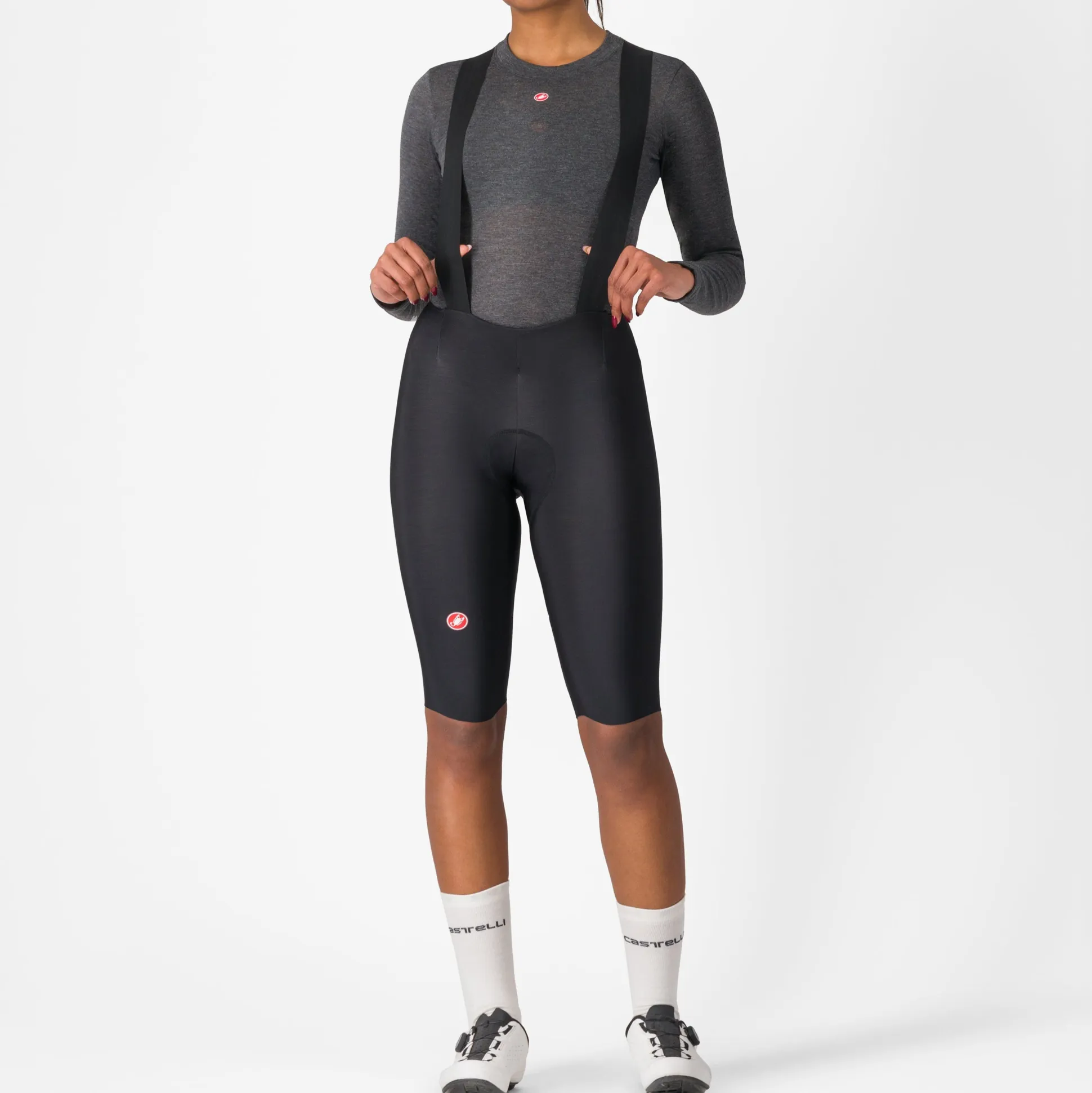Salopette termica donna Castelli Omloop DT - Nero