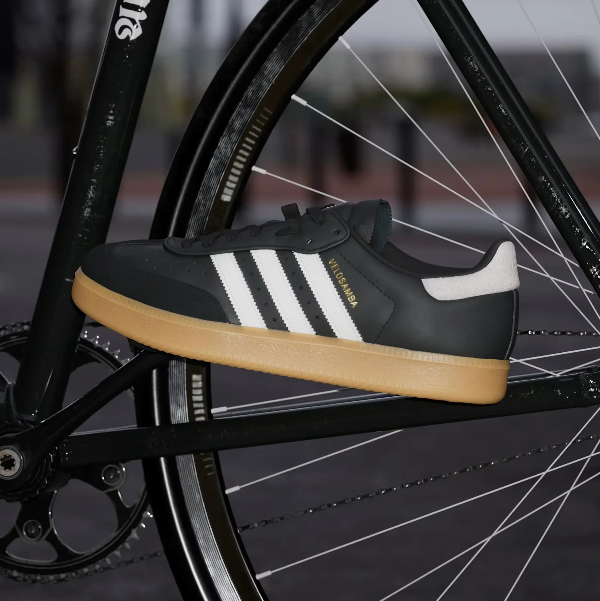 Scarpe Adidas Velosamba Leather - Nero