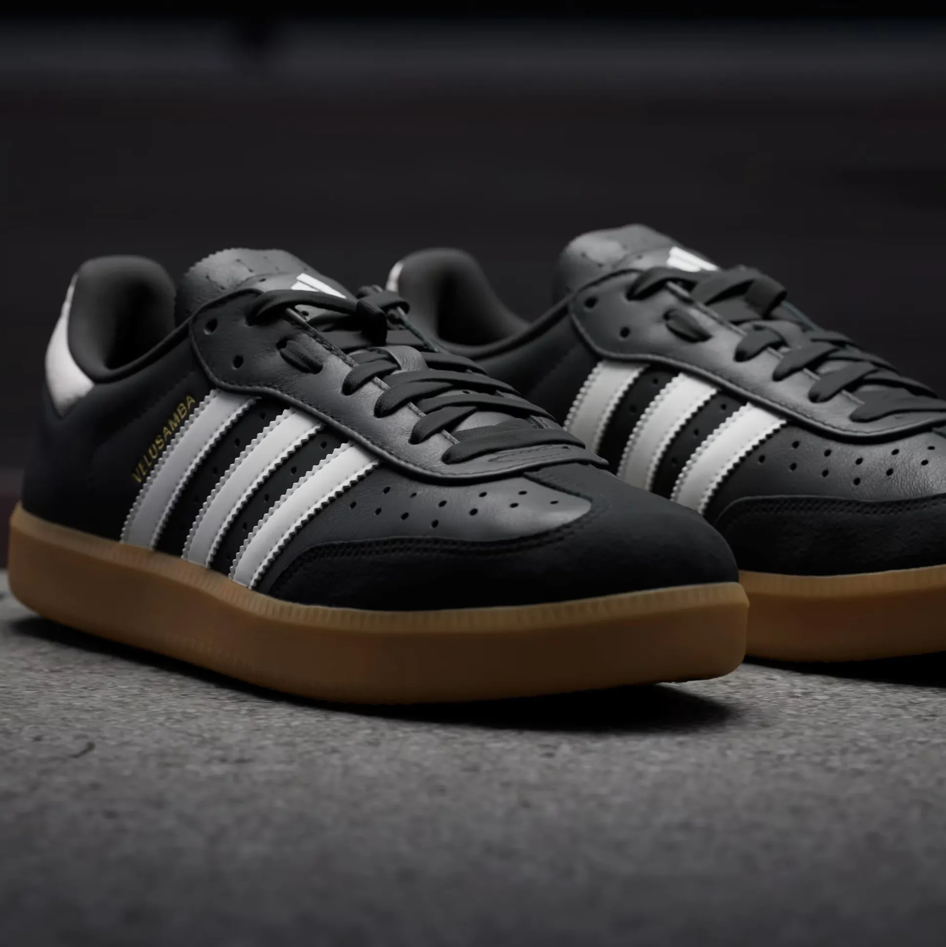Scarpe Adidas Velosamba Leather - Nero