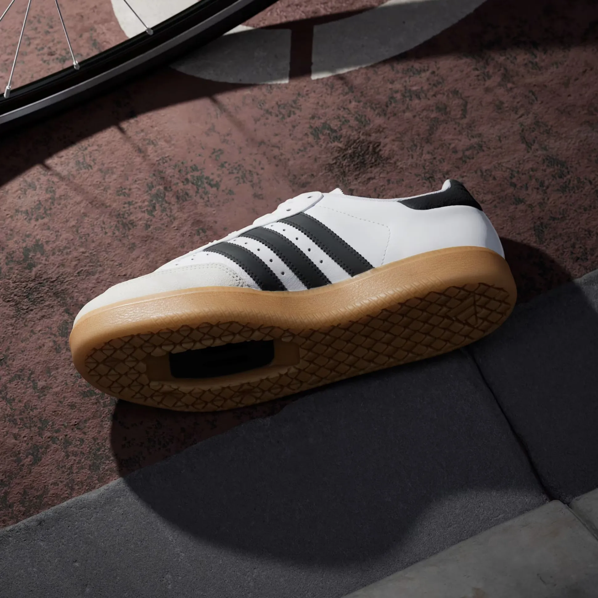Scarpe Adidas Velosamba Leather - Bianco nero