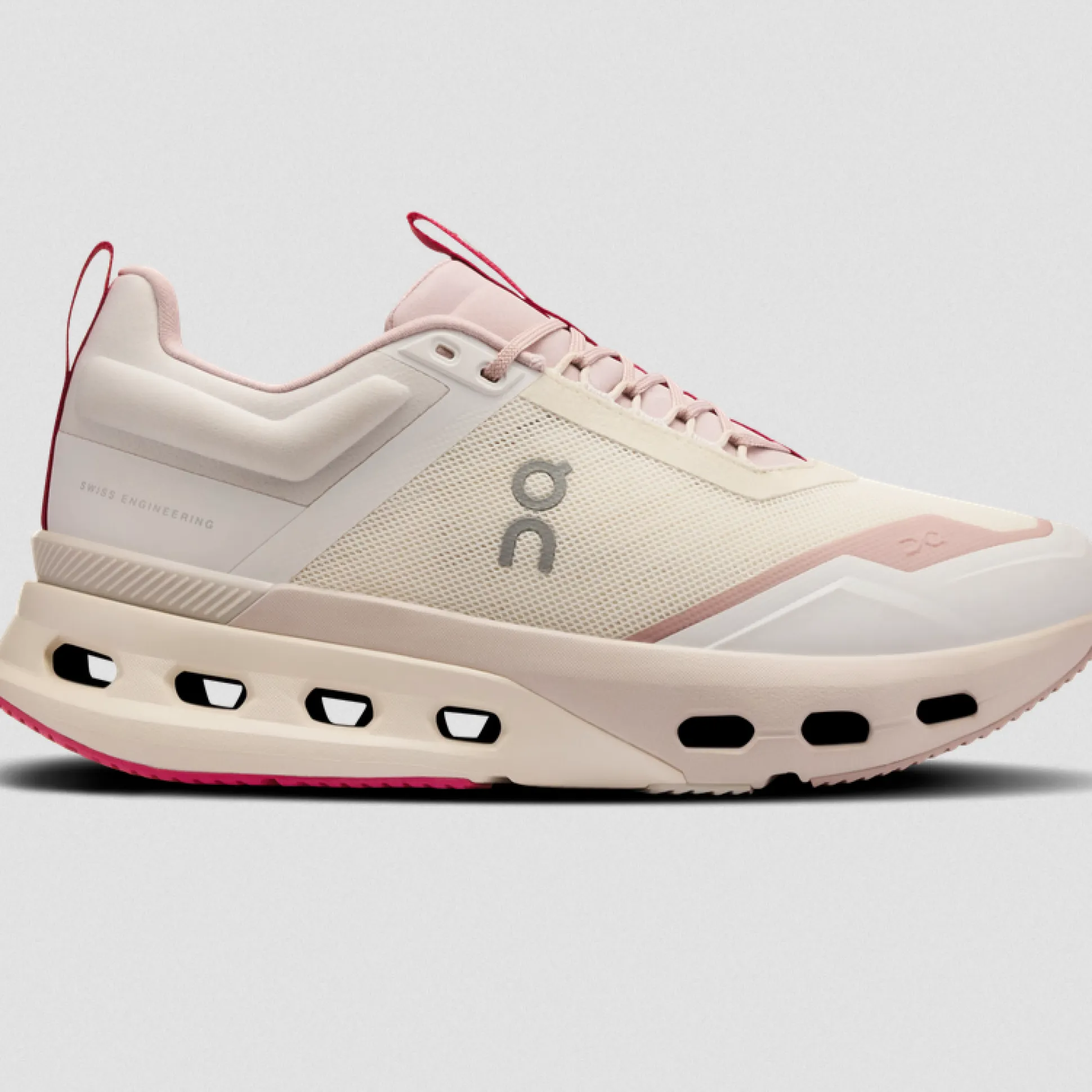Scarpe donna On Cloudnova X - Bianco grigio