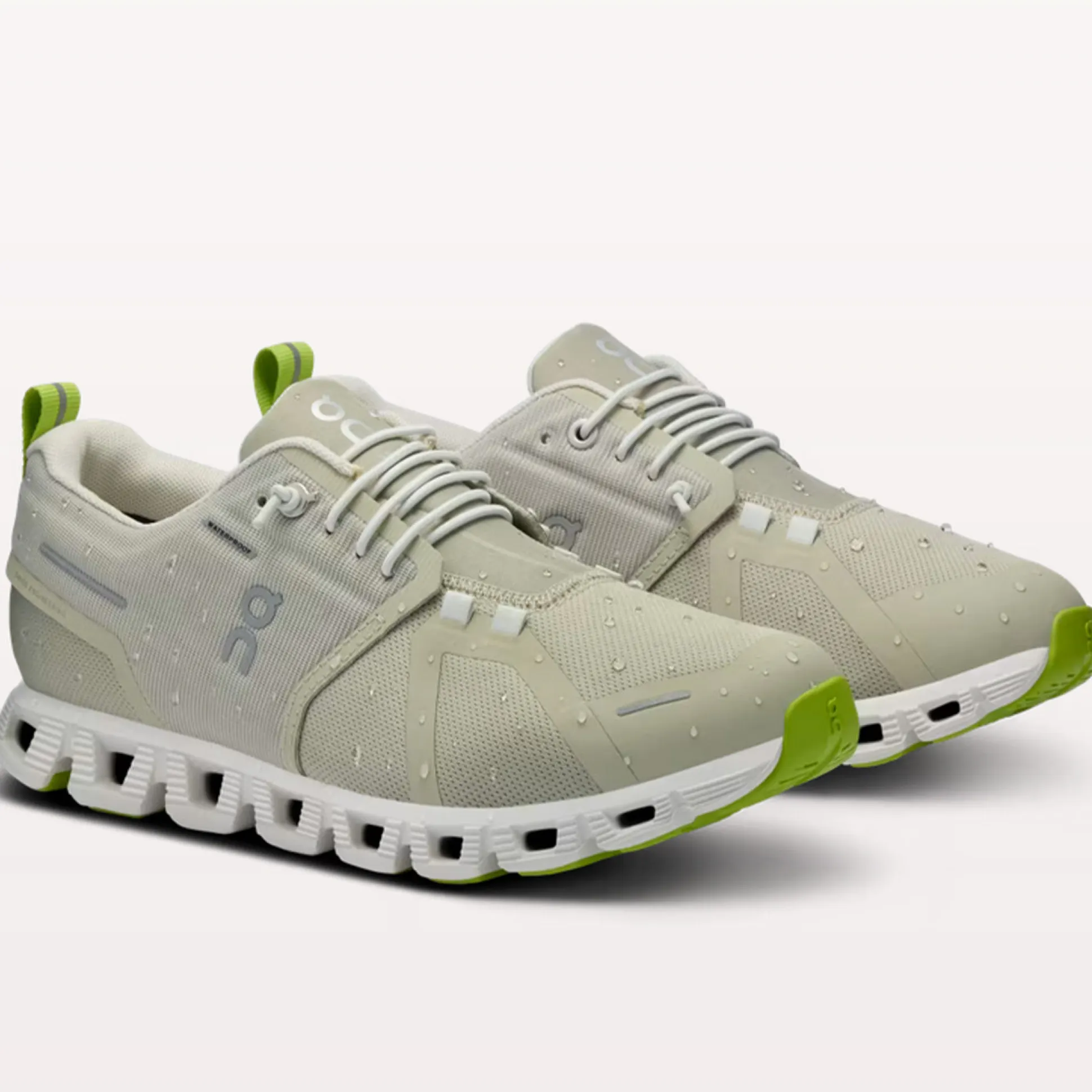 Scarpe donna On Cloud 5 Waterproof - Verde chiaro