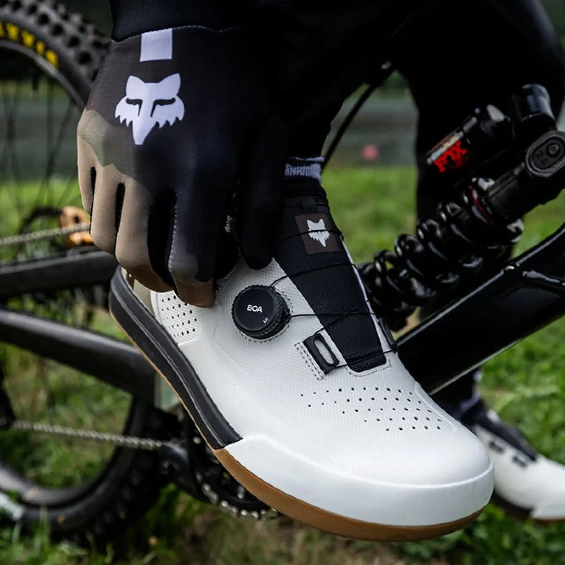 Scarpe MTB Fox Union Boa Greg Minnaar - Bianco