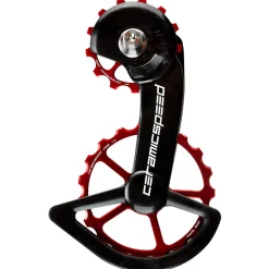 Sistema Pulegge CeramicSpeed OSPW Shimano DA9200/ULT8100 12V Coated - Nero rosso