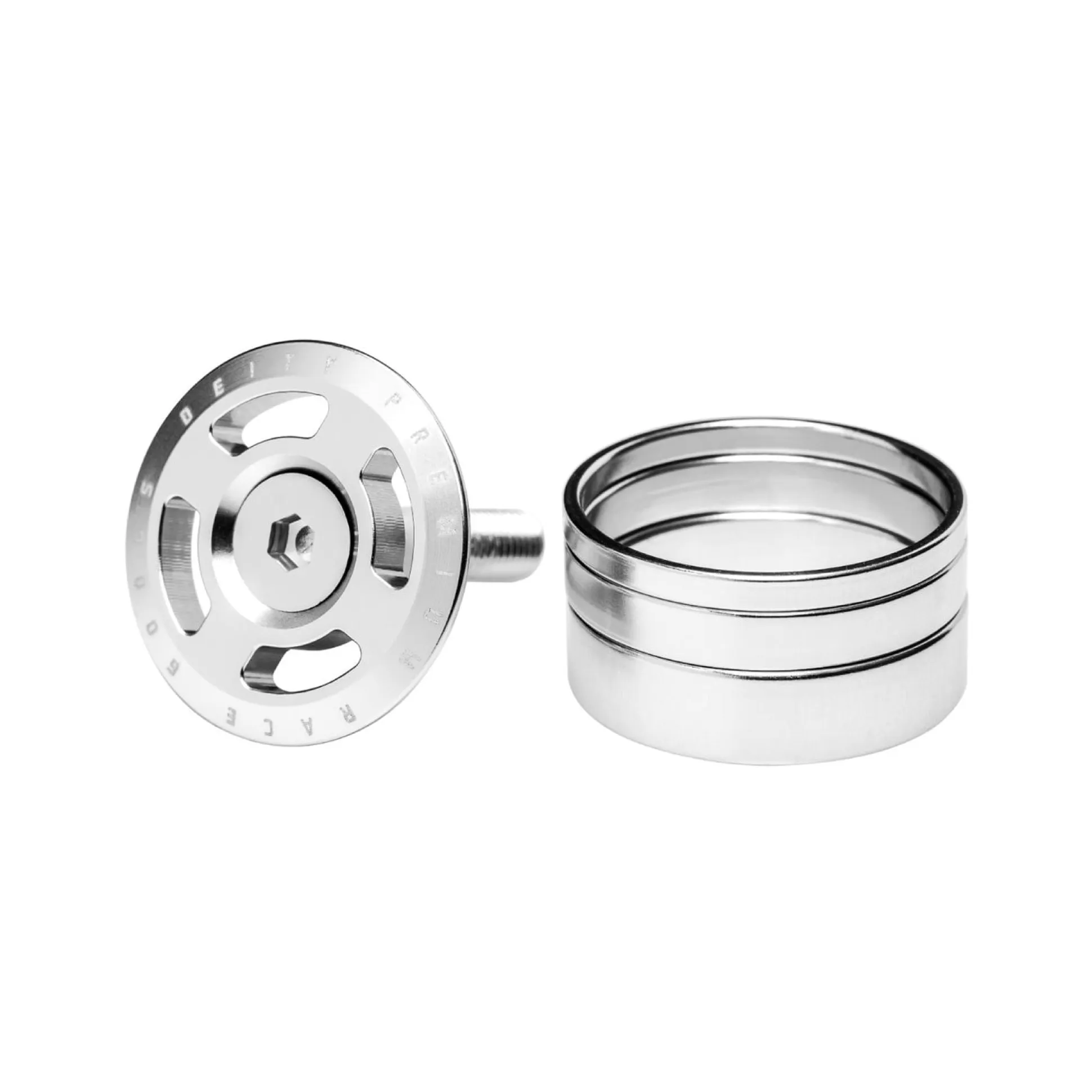 Tappo serie sterzo Deity Crosshair - Argento