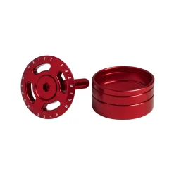 Tappo serie sterzo Deity Crosshair - Rosso