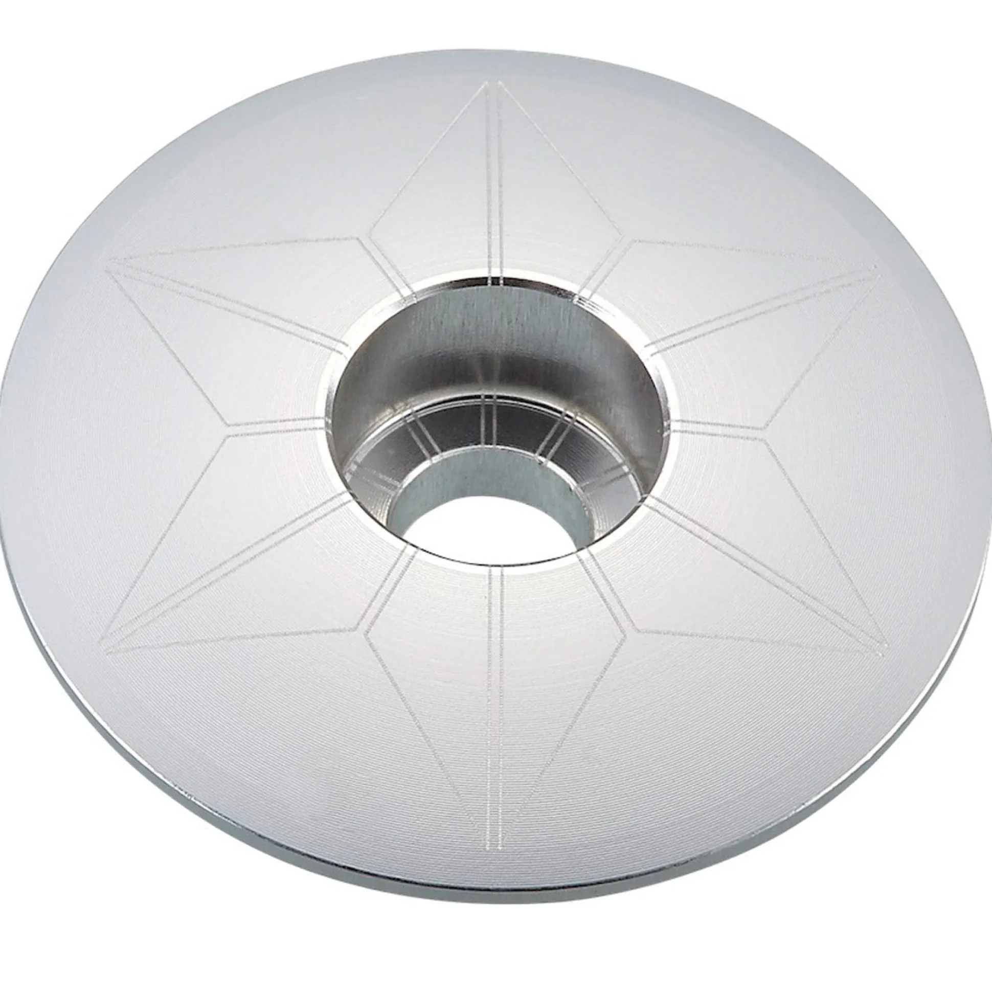 Tappo serie sterzo Supacaz Star Capz Anodized - Cromo