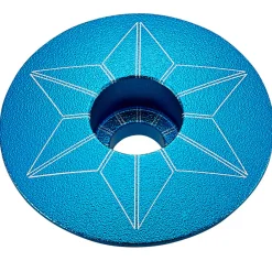 Tappo serie sterzo Supacaz Star Capz Anodized - Azzurro