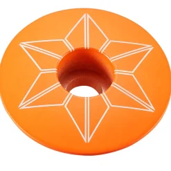 Tappo serie sterzo Supacaz Star Capz Powder Coated - Arancio