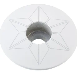Tappo serie sterzo Supacaz Star Capz Powder Coated - Bianco