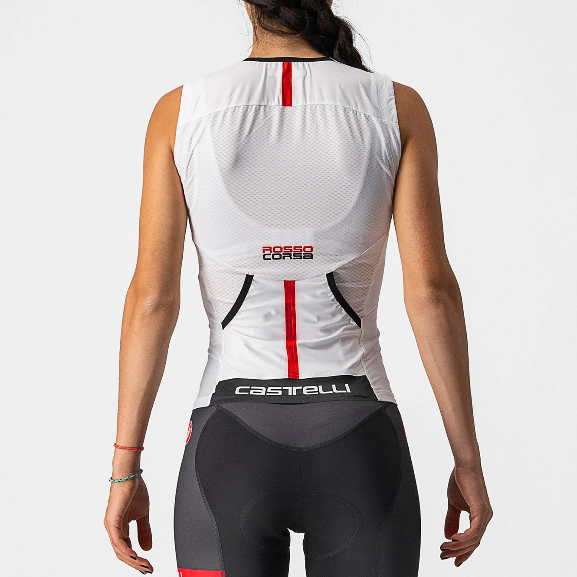 Top Castelli donna Free 2 Tri Singlet - Bianco