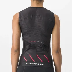Top Castelli donna Free 2 Tri Singlet - Nero rosa
