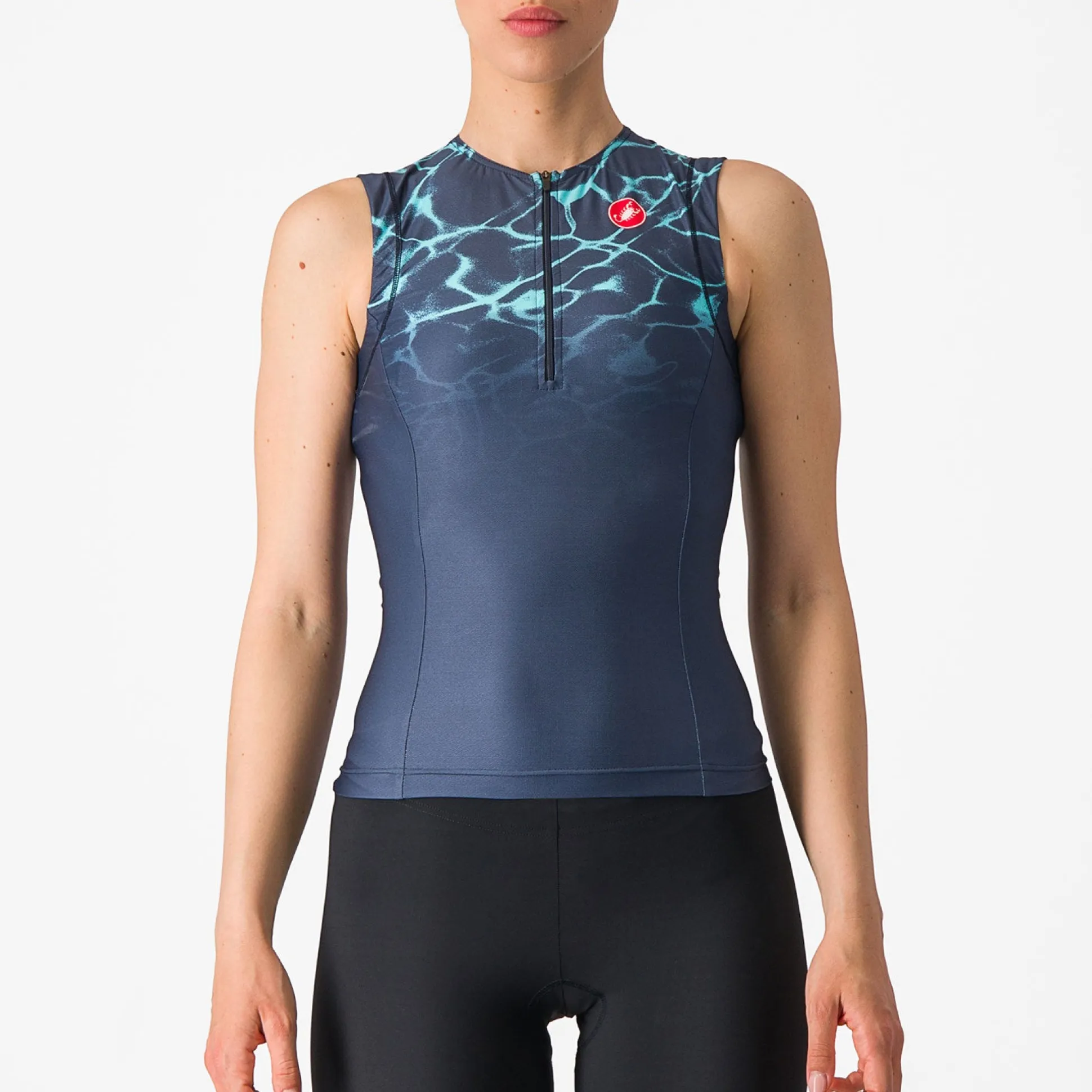 Top Castelli donna Free 2 Tri Singlet - Blu