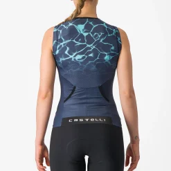 Top Castelli donna Free 2 Tri Singlet - Blu