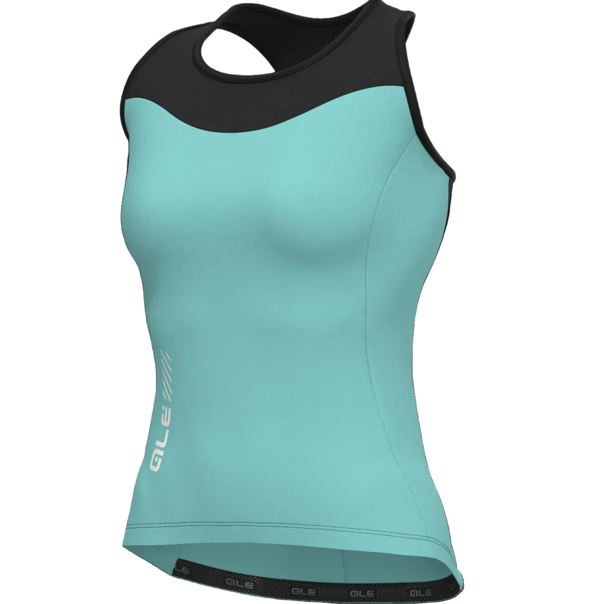 Top donna Ale Pragma Color Block - Verde acqua