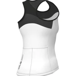 Top donna Ale Pragma Color Block - Bianco
