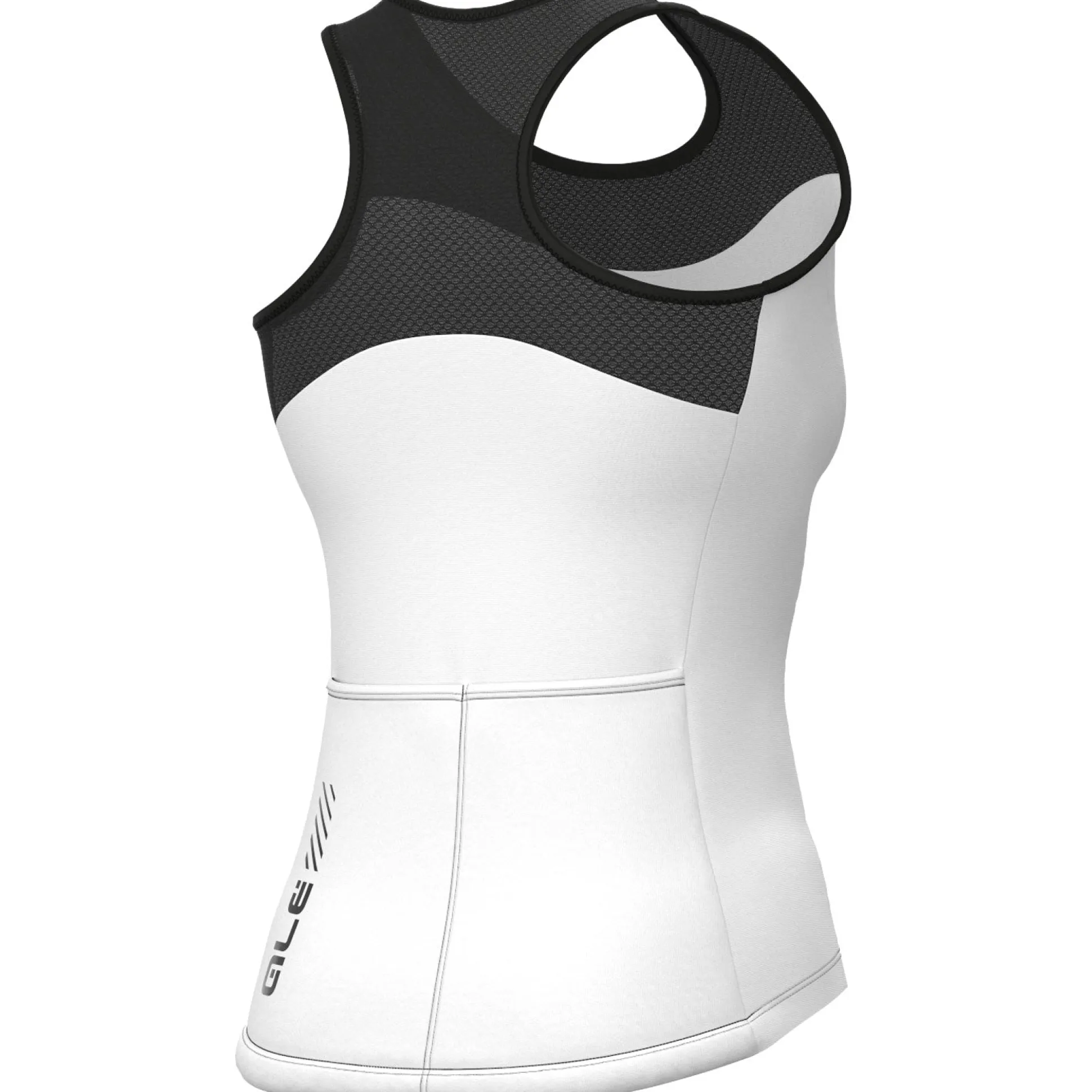Top donna Ale Pragma Color Block - Bianco