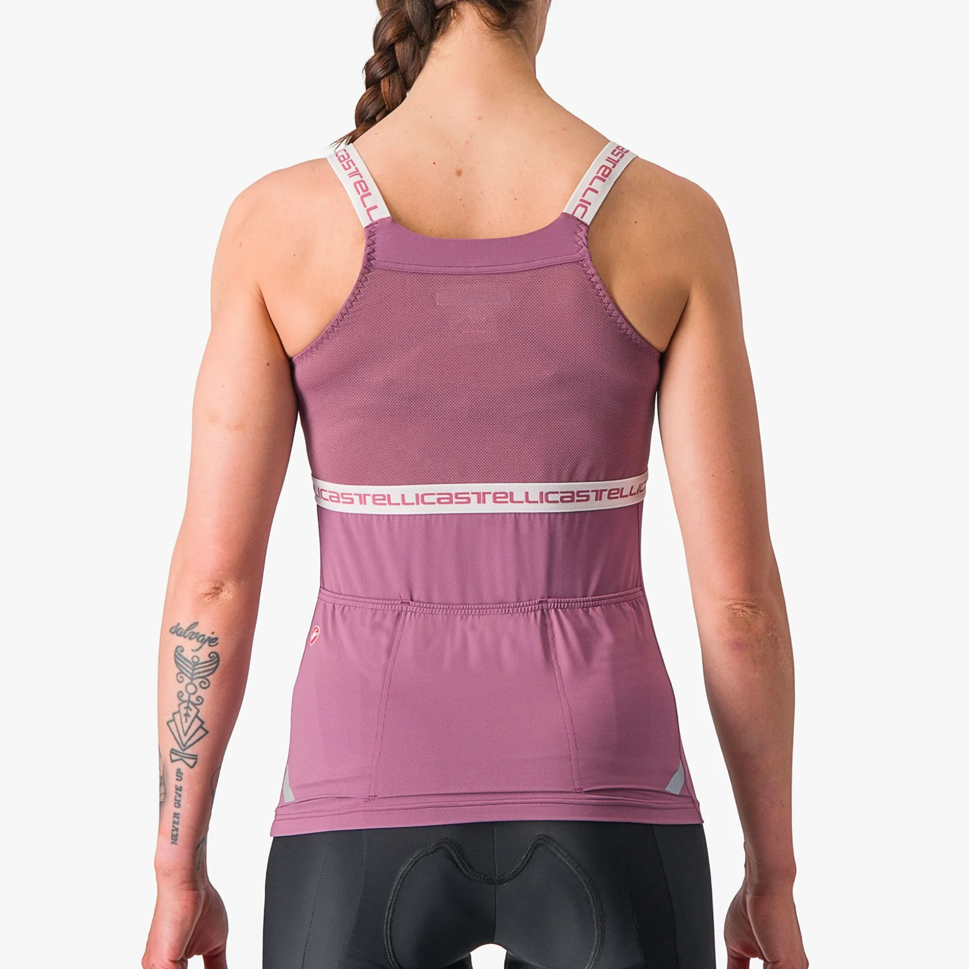 Top donna Castelli Bavette - Viola bianco