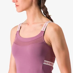 Top donna Castelli Bavette - Viola bianco