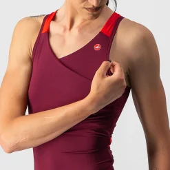Top donna Castelli Solaris - Bordeaux