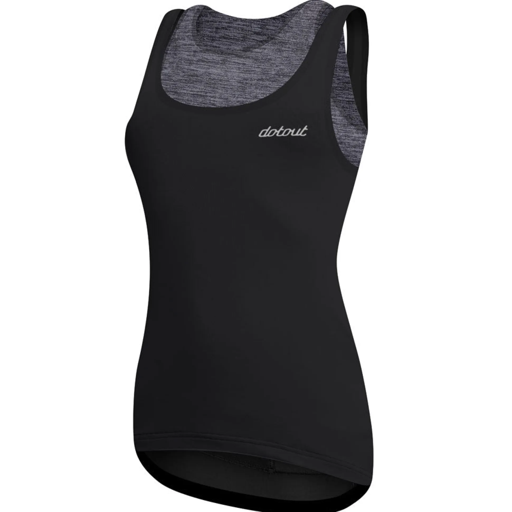 Top Donna DotOut Elite - Nero Melange Grigio