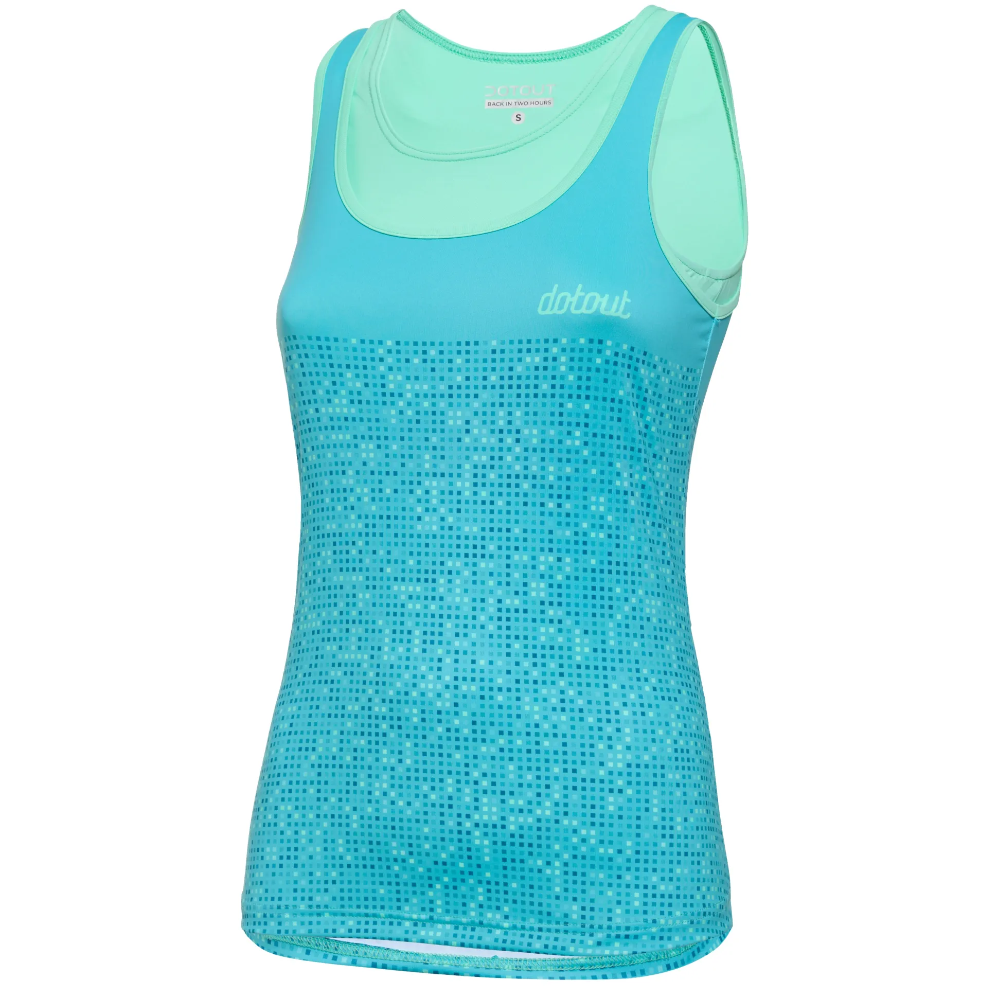 Top donna Dotout Flash - Verde acqua