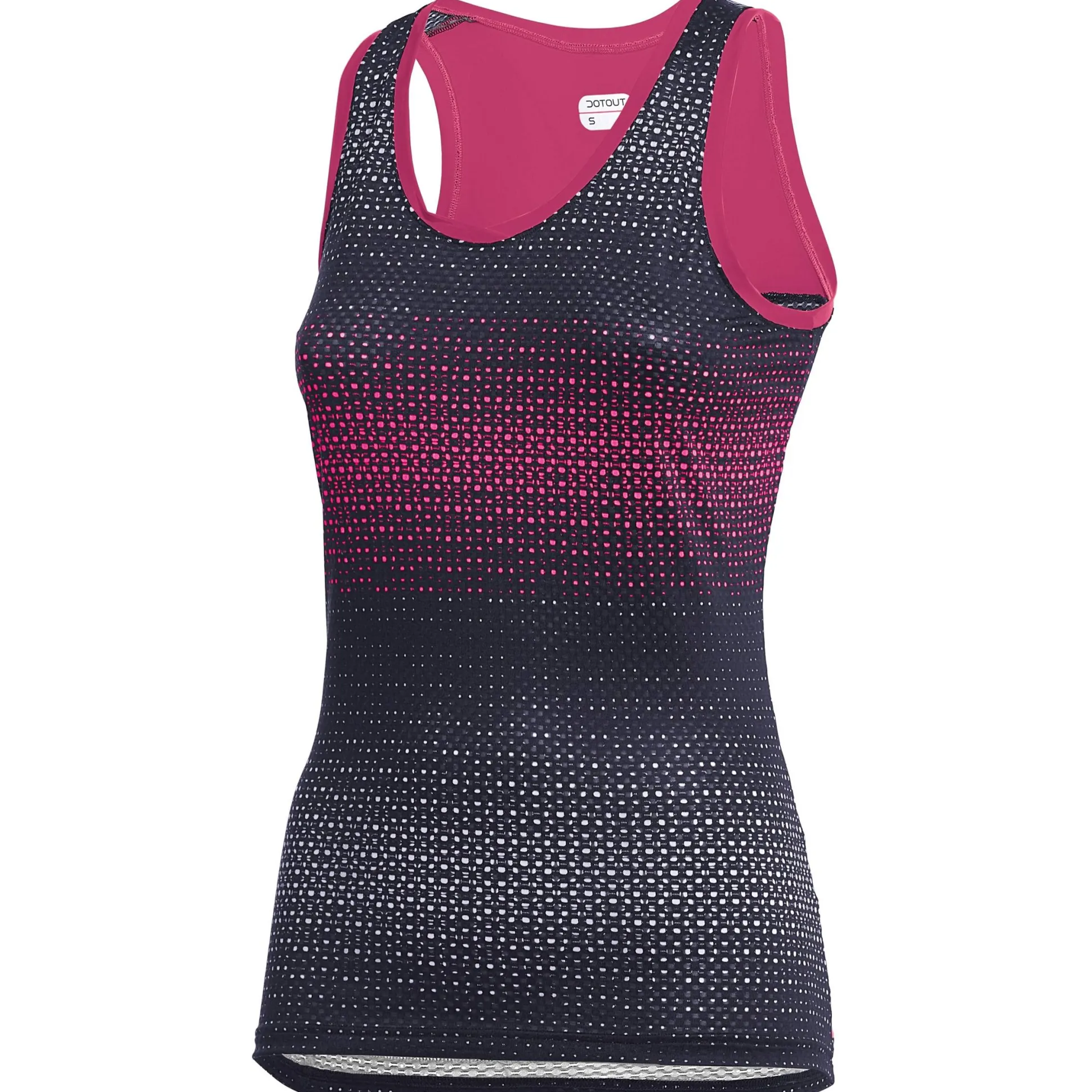 Top donna Dotout Rainbow - Blu fucsia