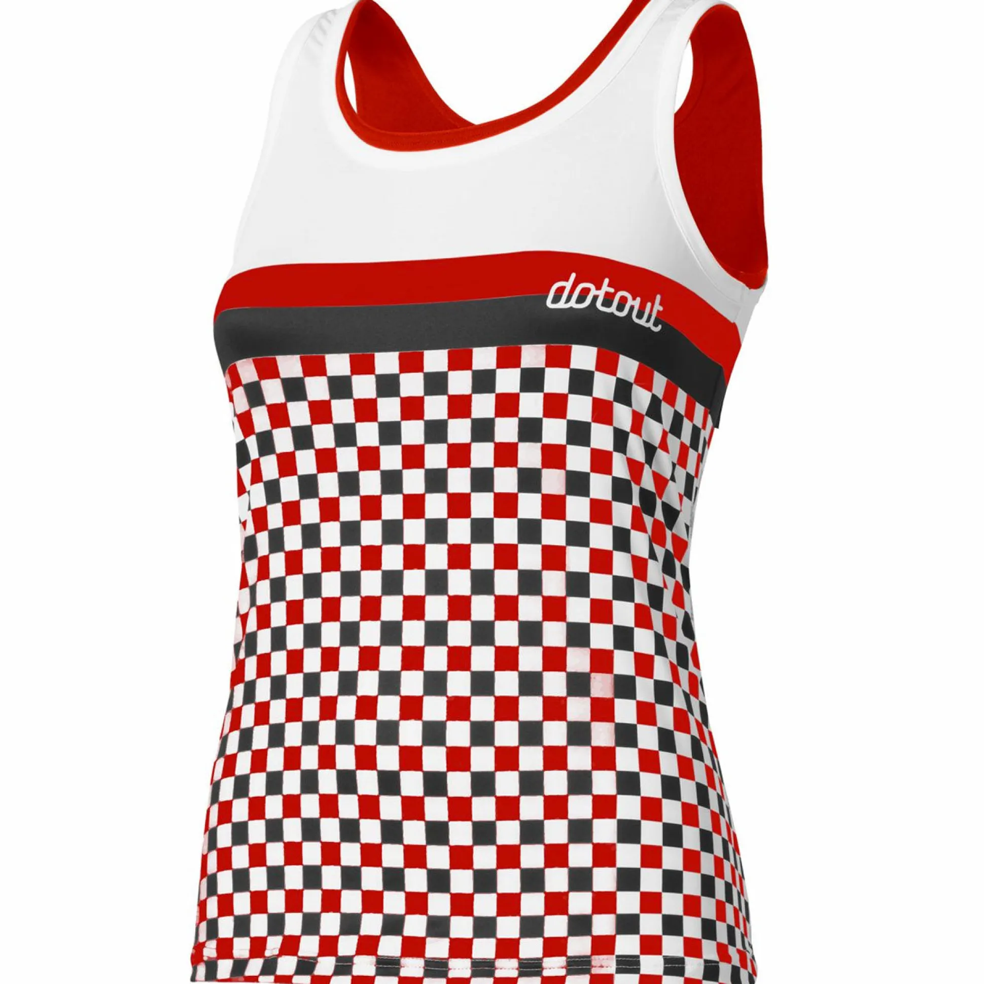Top donna Dotout Square - Rosso