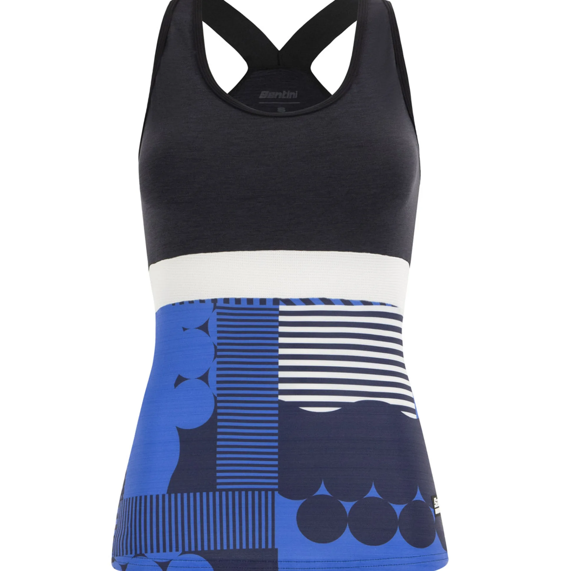 Top donna Santini Scia Optic - Blu