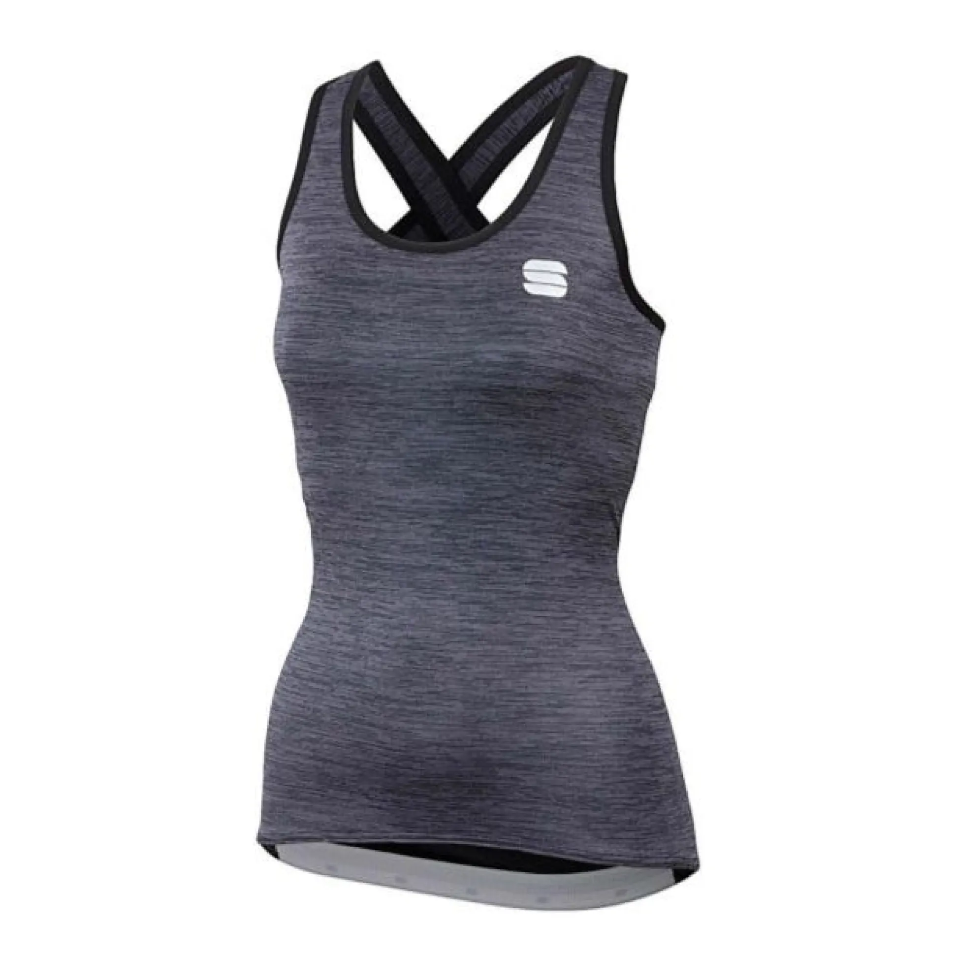 Top donna Sportful Giara - Nero grigio