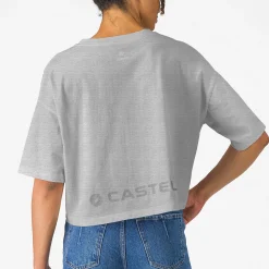 T-Shirt donna Castelli Logo - Grigio