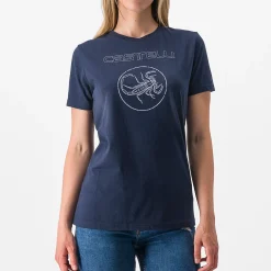 T-Shirt donna Castelli Pedalare - Blu