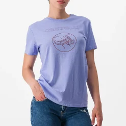 T-Shirt donna Castelli Pedalare - Viola