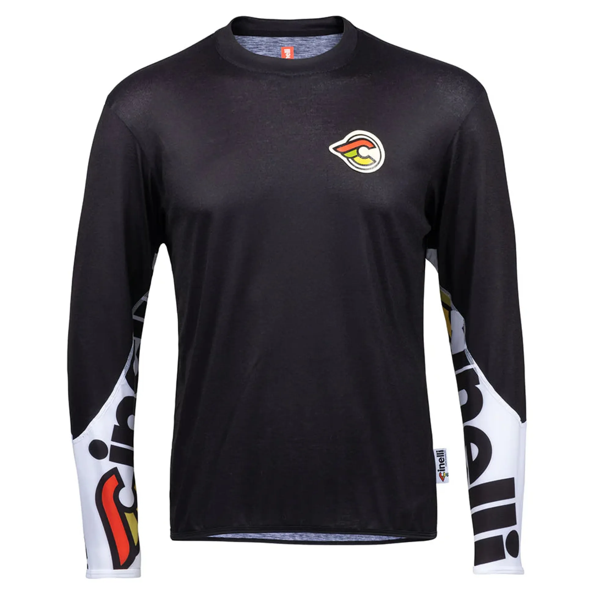 T-Shirt maniche lunghe Cinelli Gravel - Nero