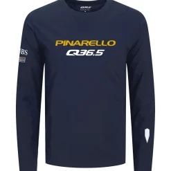 T-Shirt maniche lunghe Pinarello-Q36.5 Pro Cycling Team 2026 - Blu