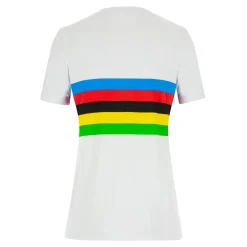 T-Shirt Santini donna UCI Campione del Mondo Iride - Bianco