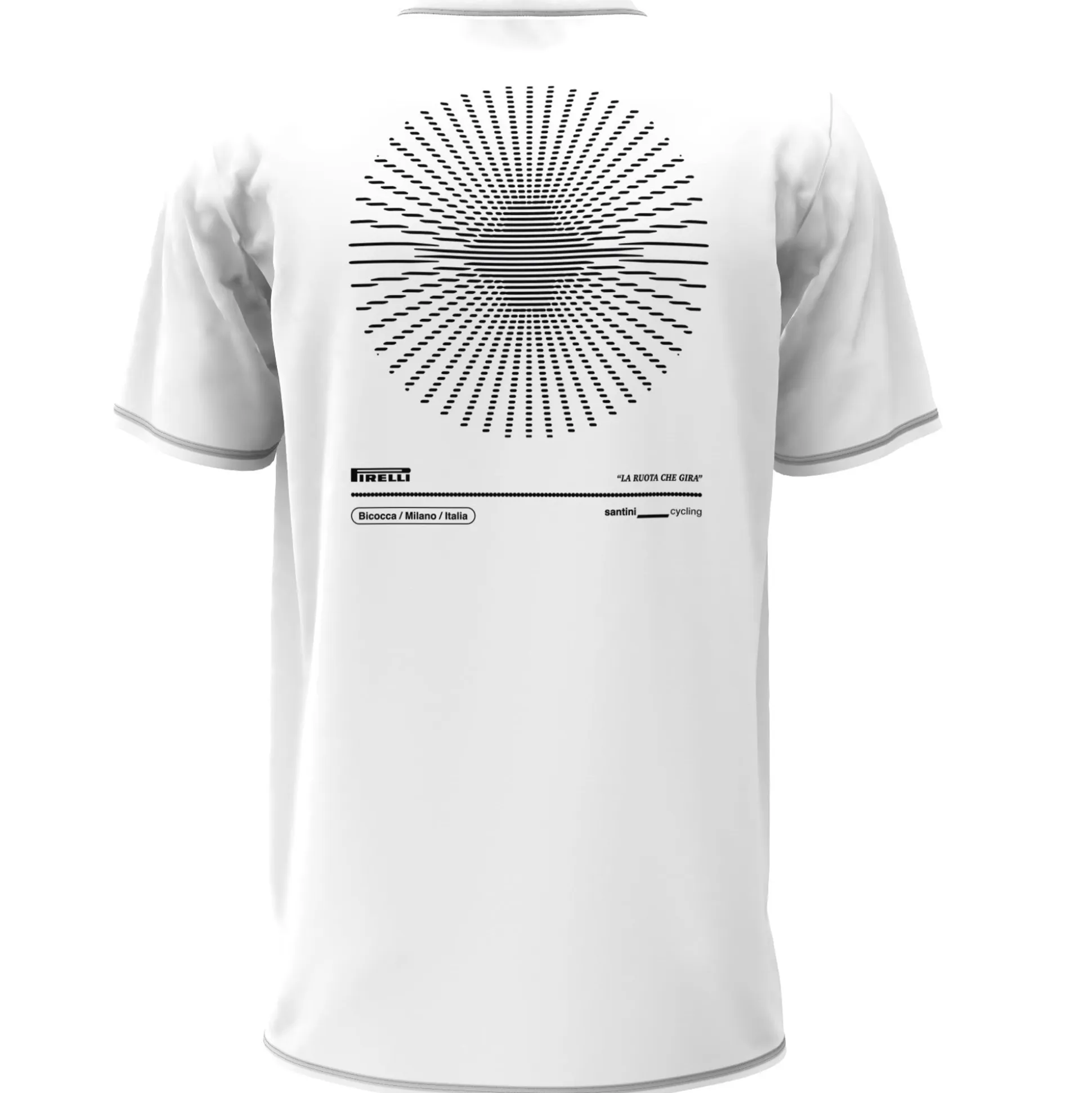 T-Shirt Santini x PIRELLI Ruota - Bianco