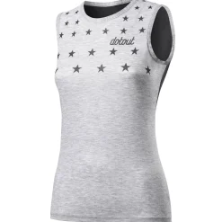 T-shirt senza maniche donna Dotout Stars Muscle - Nero